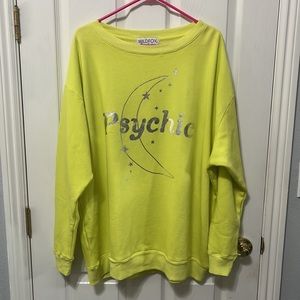 NEW with Tags WILDFOX Neon Psychic Road Trip Sweater Size Medium